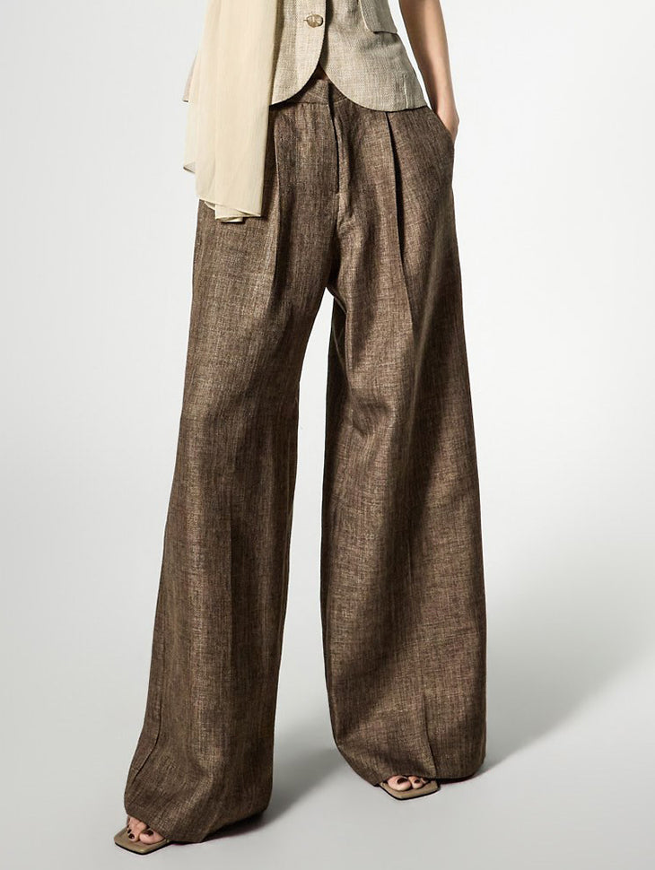 P9192 Pintuck Wide Slacks