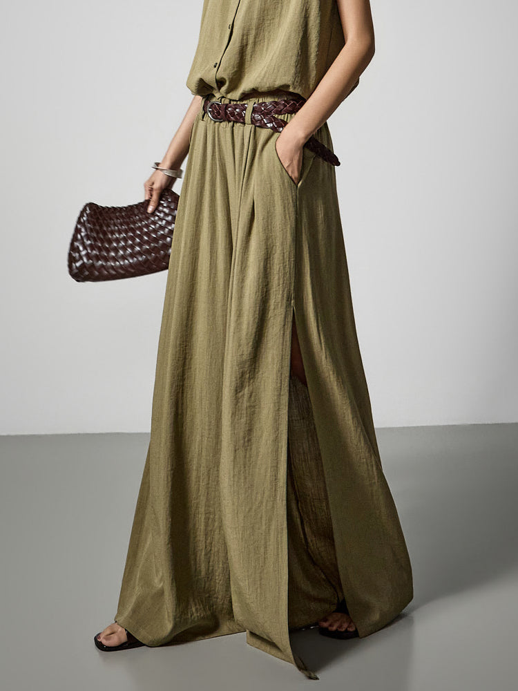 P3858 Natural Wide Pants