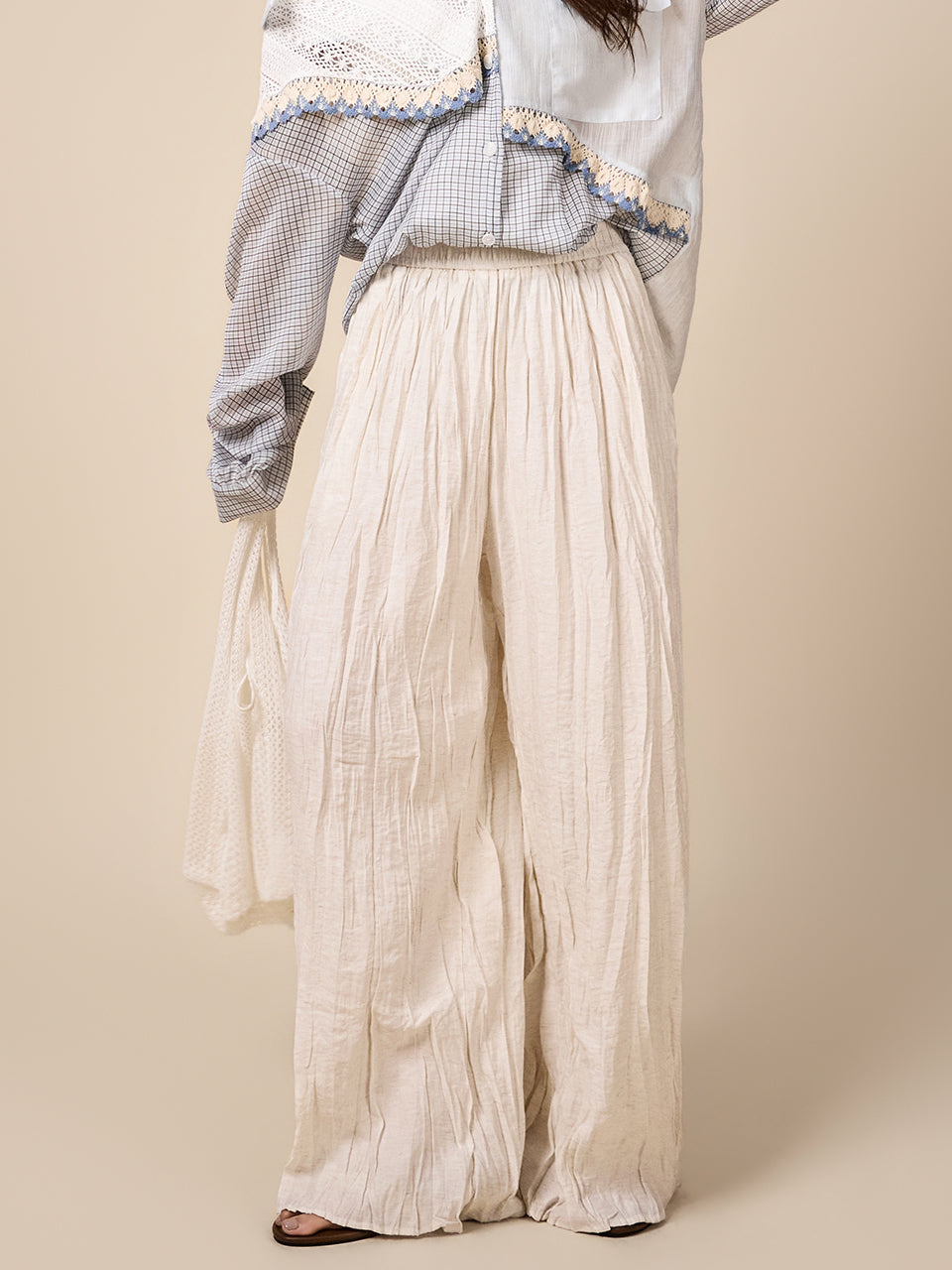 P3894 Pleated Wide Pants