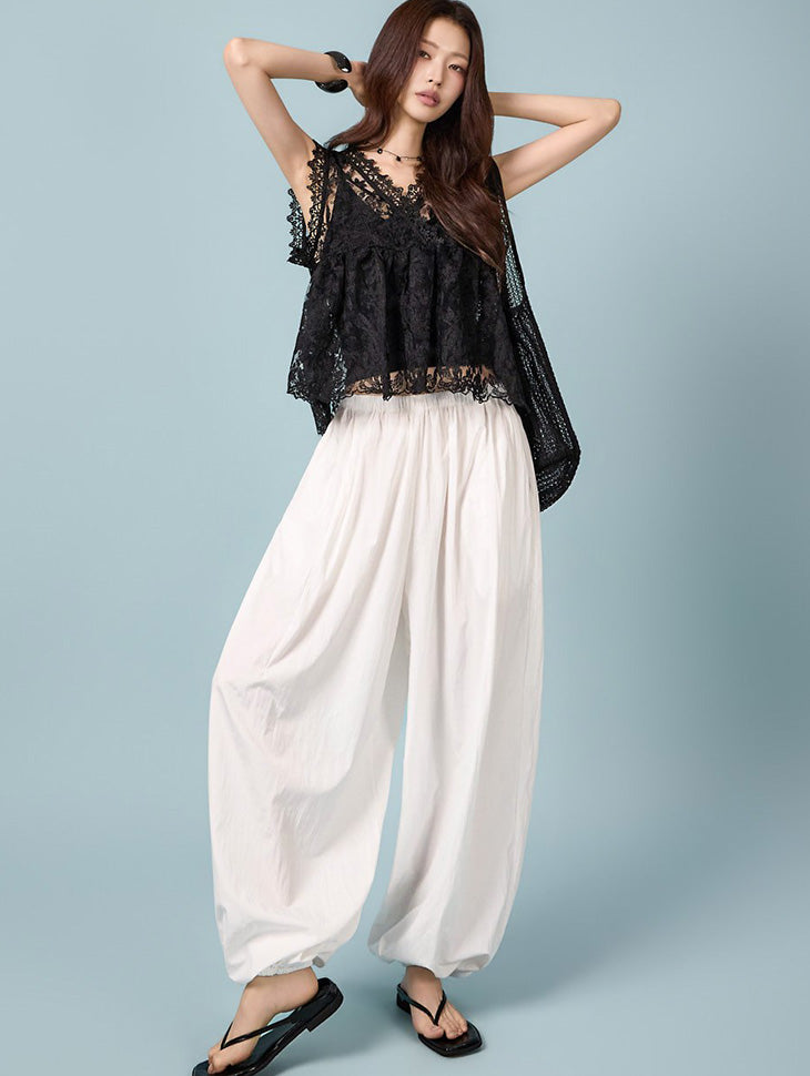 P3893 Wide Balloon Pants