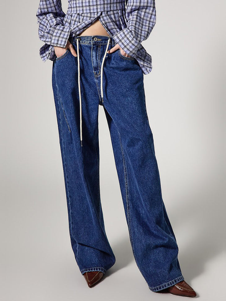 PJ635 String Wide Jeans