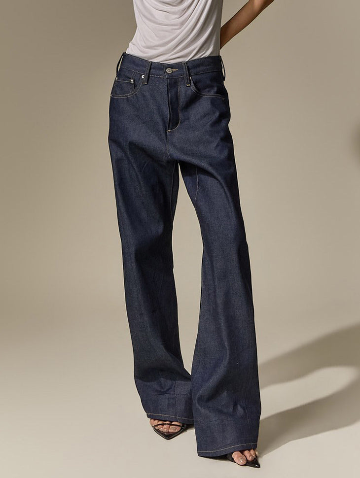 PJ664 Raw Wide Jeans