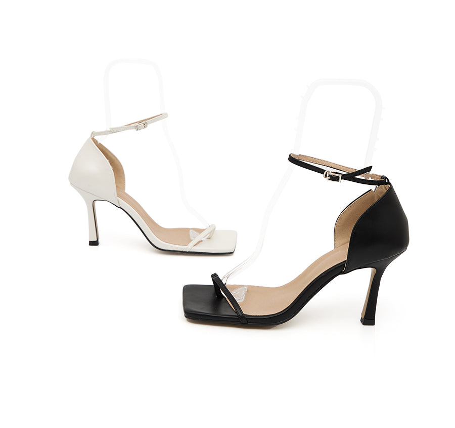 AR-3089 Square Strap Heeled Sandals (Strap SET)