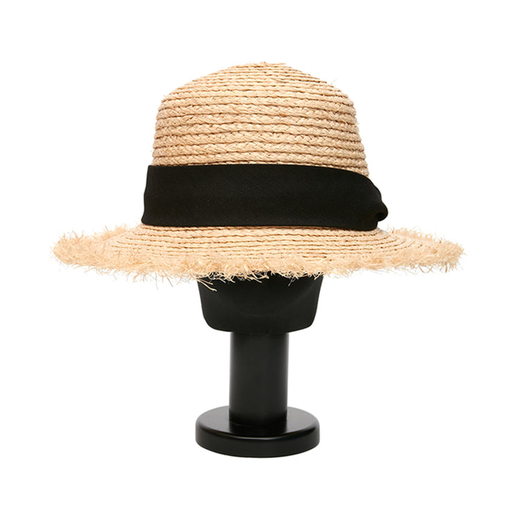 AC-731 Raffia Fringe Panama Hat