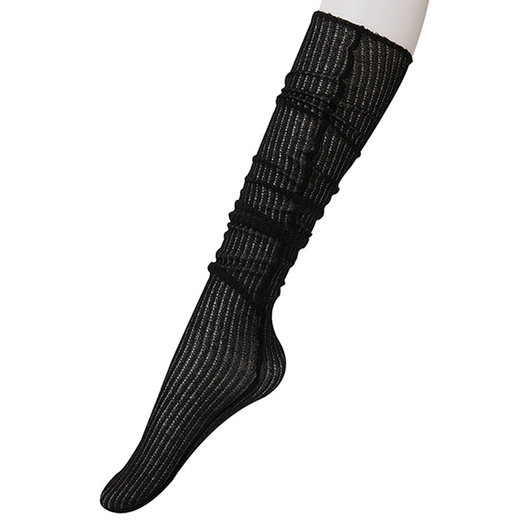 RE-310 Ribbed Summer Knee-socks