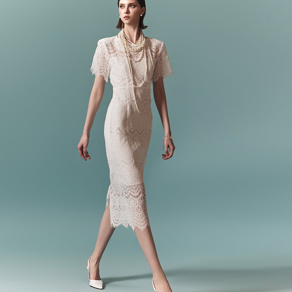 D4969 Lace Dress