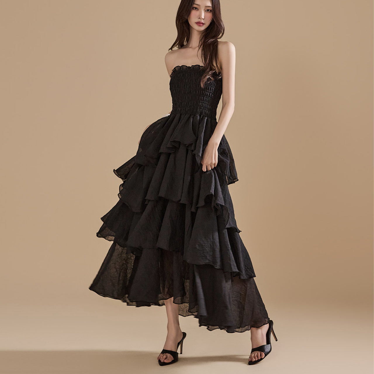 D4992 Tiered Dress