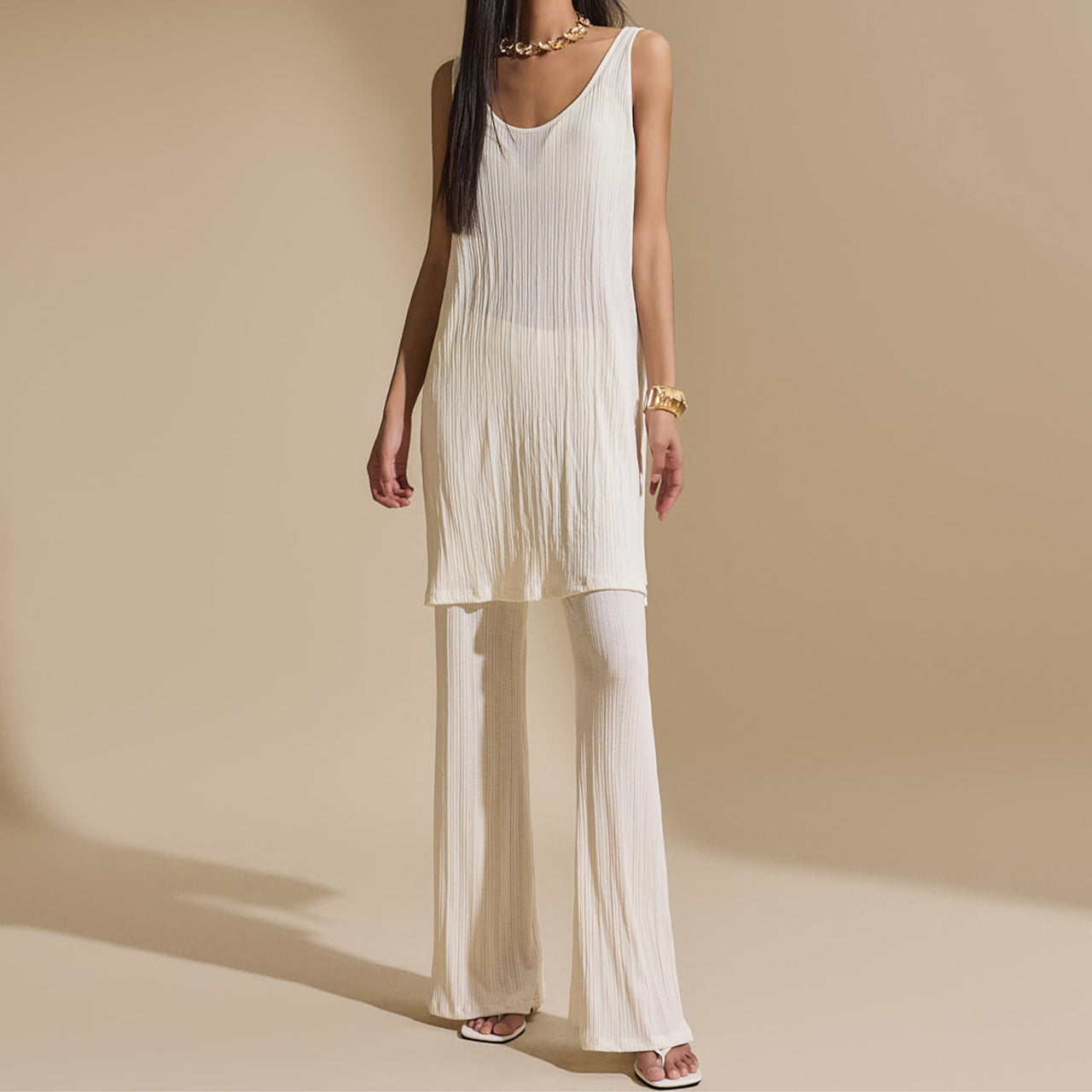 D5025 Pleated Two-Piece