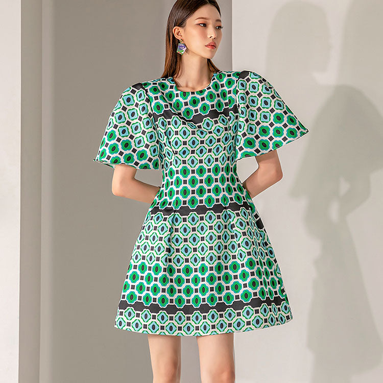 D4461 Pattern  Mini Dress
