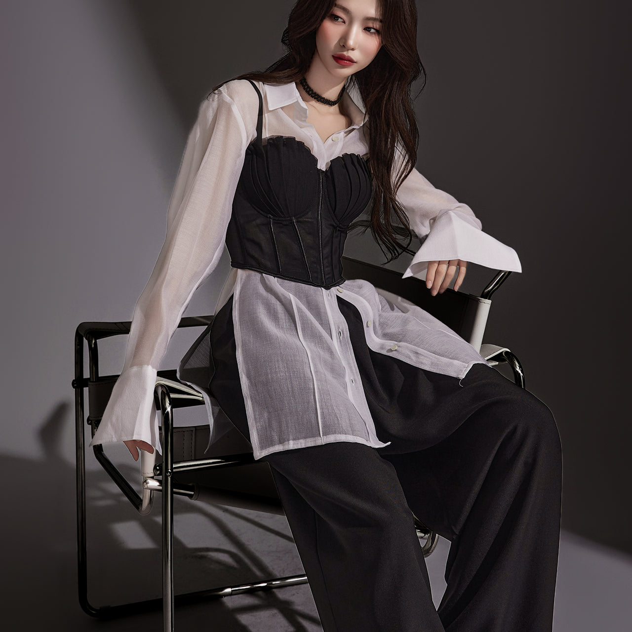 S627 Sheer Shirt