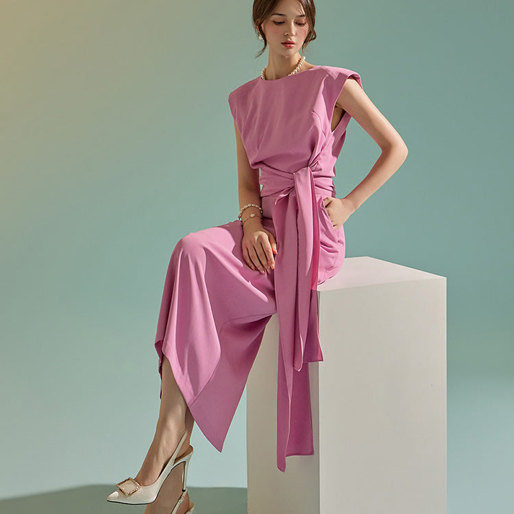 TP1634 Strap Sleeveless Blouse Two-Piece