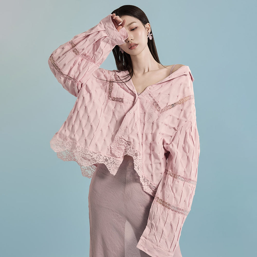 B2930 Eyelet Lace Blouse