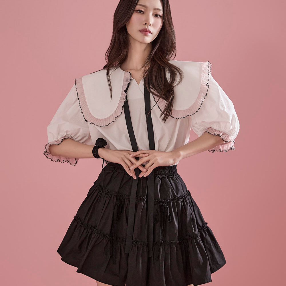 B2963 Frill Blouse