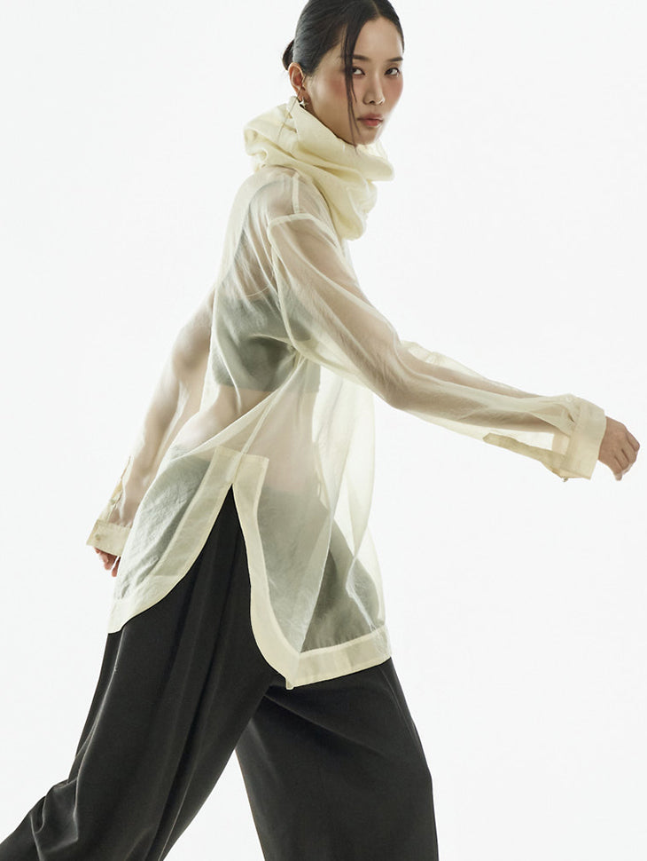 B3159 High Neck Blouse