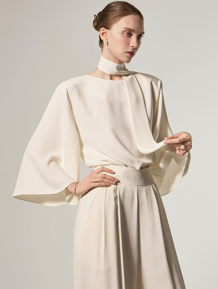 B3179 Scarf Set Blouse