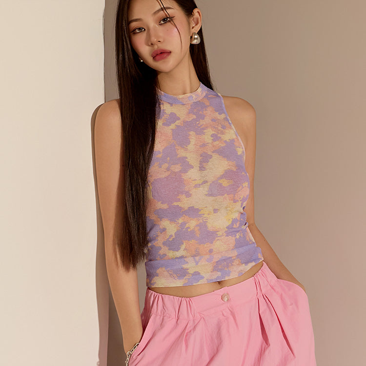 E3082 Tie-dye Sleeveless