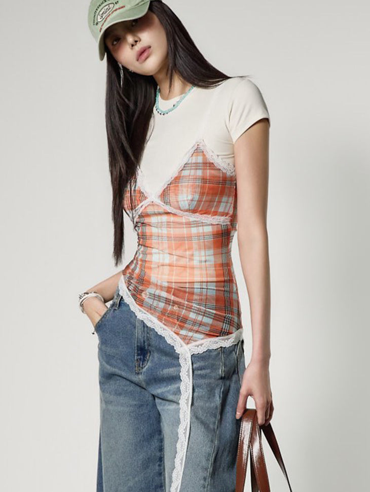 E4199 Lace Sleeveless Top