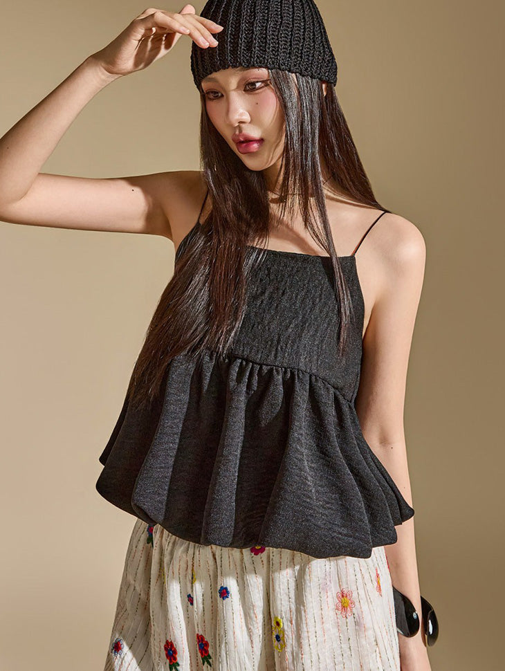 E4274 Balloon Sleeveless Top
