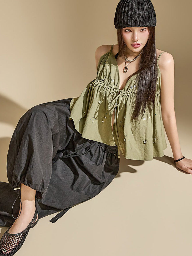 E4288 Jewelry Sleeveless  Top