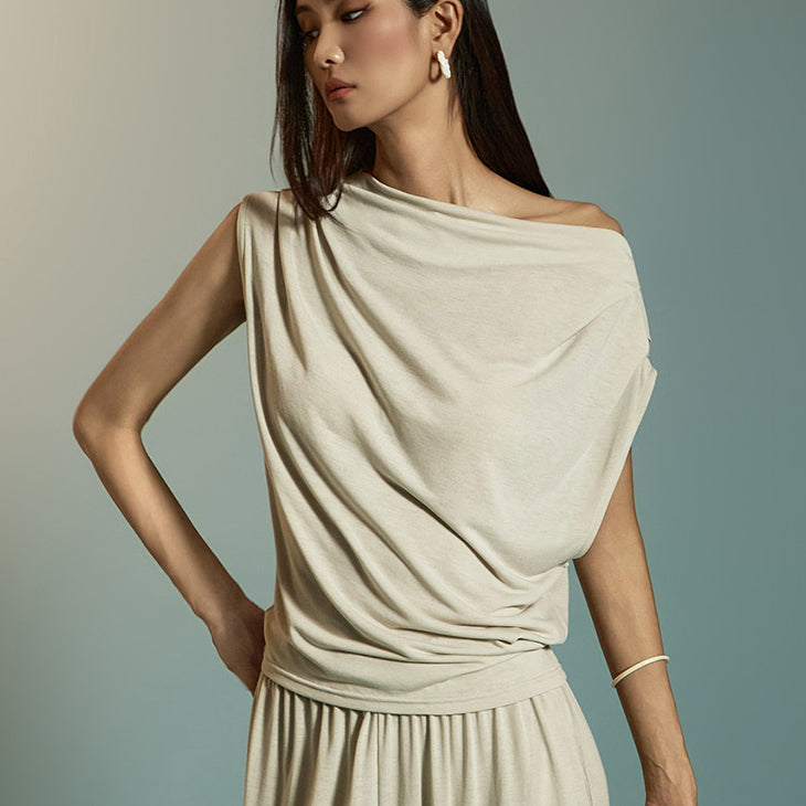 E3903 Cowl Neck Top