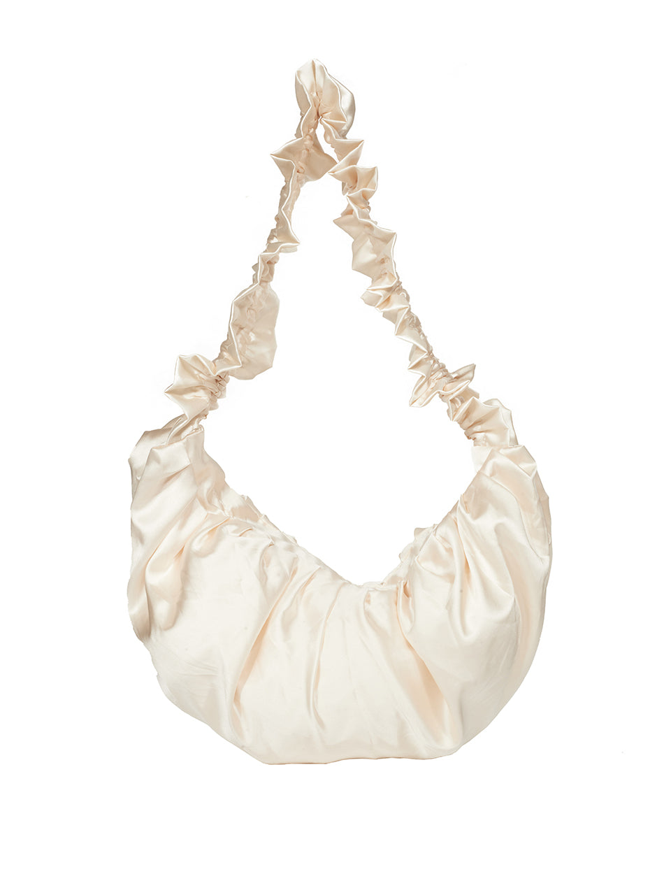 A-1682 Satin Shirring Shoulder Bag
