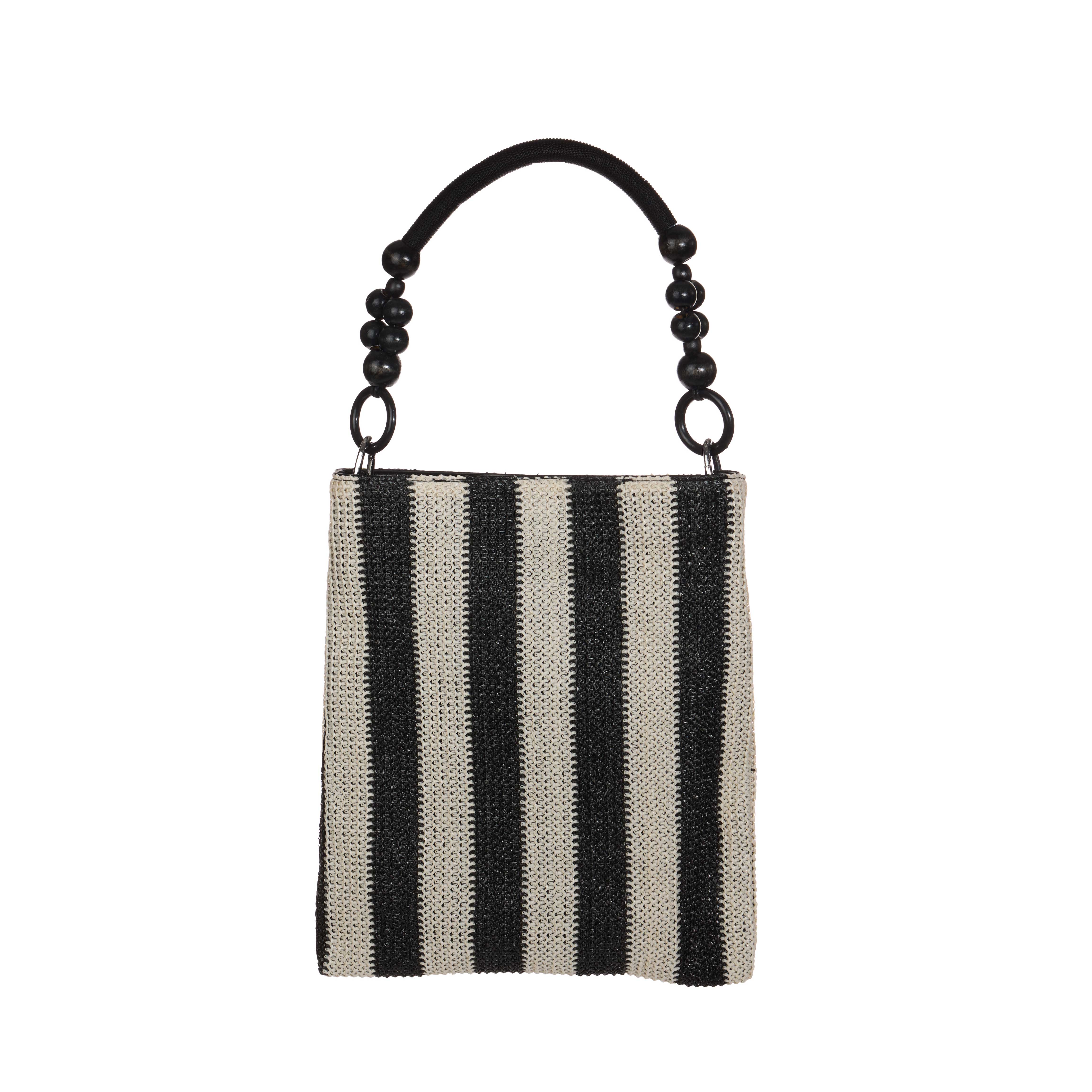 A-1726 Stripe Shoulder Bag