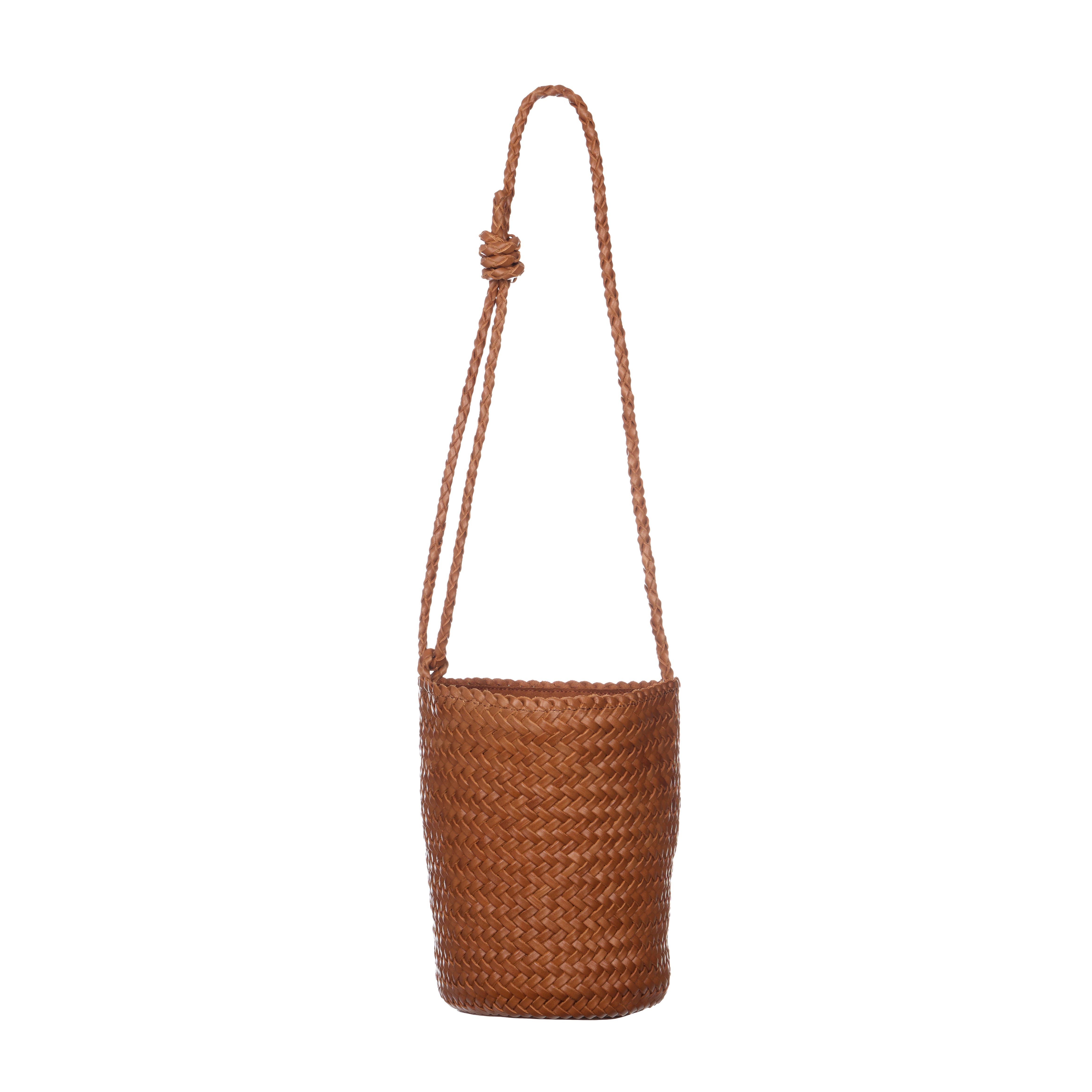 A-1743 Leather Weaving Crossbag