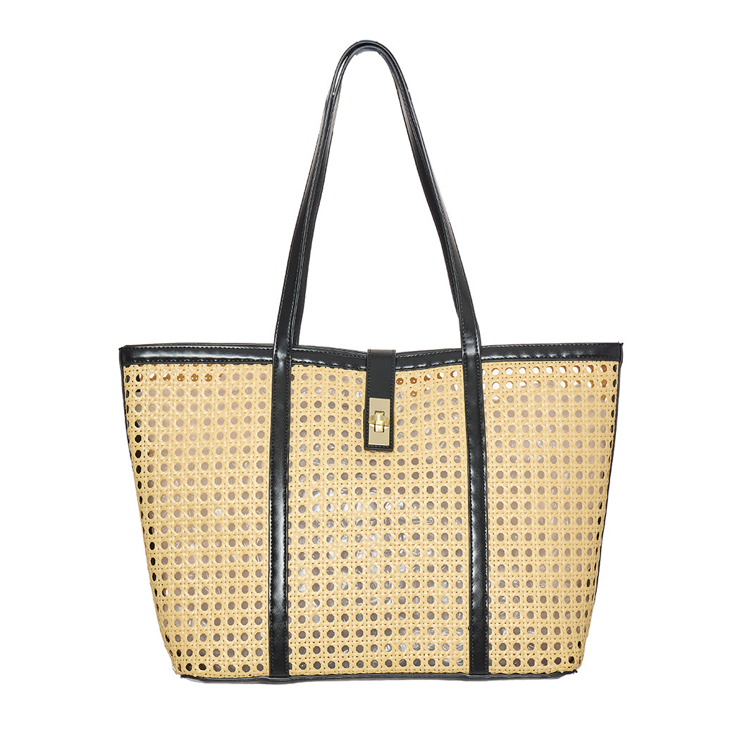 A-1848 Rattan Big Shoulder Bag