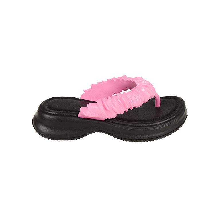AR-3424 Frill Flip-Flop Slippers