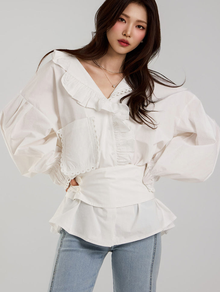 B3050 Frilled Blouse