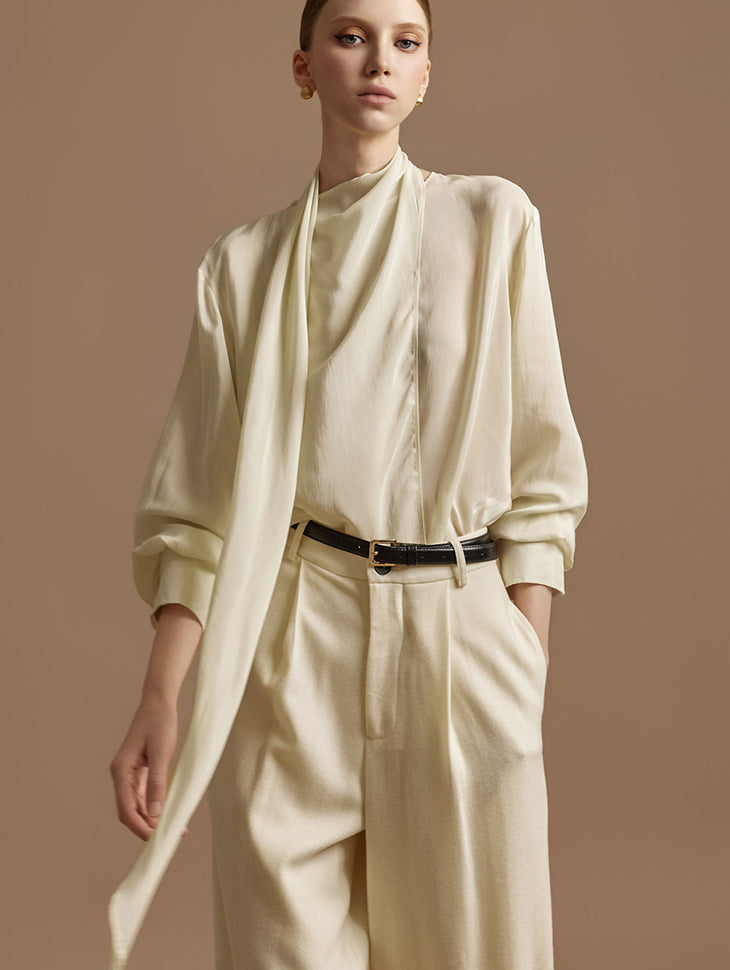 B3128 Scarf Blouse