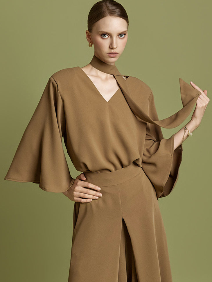 B3138 Blouse with  Strap