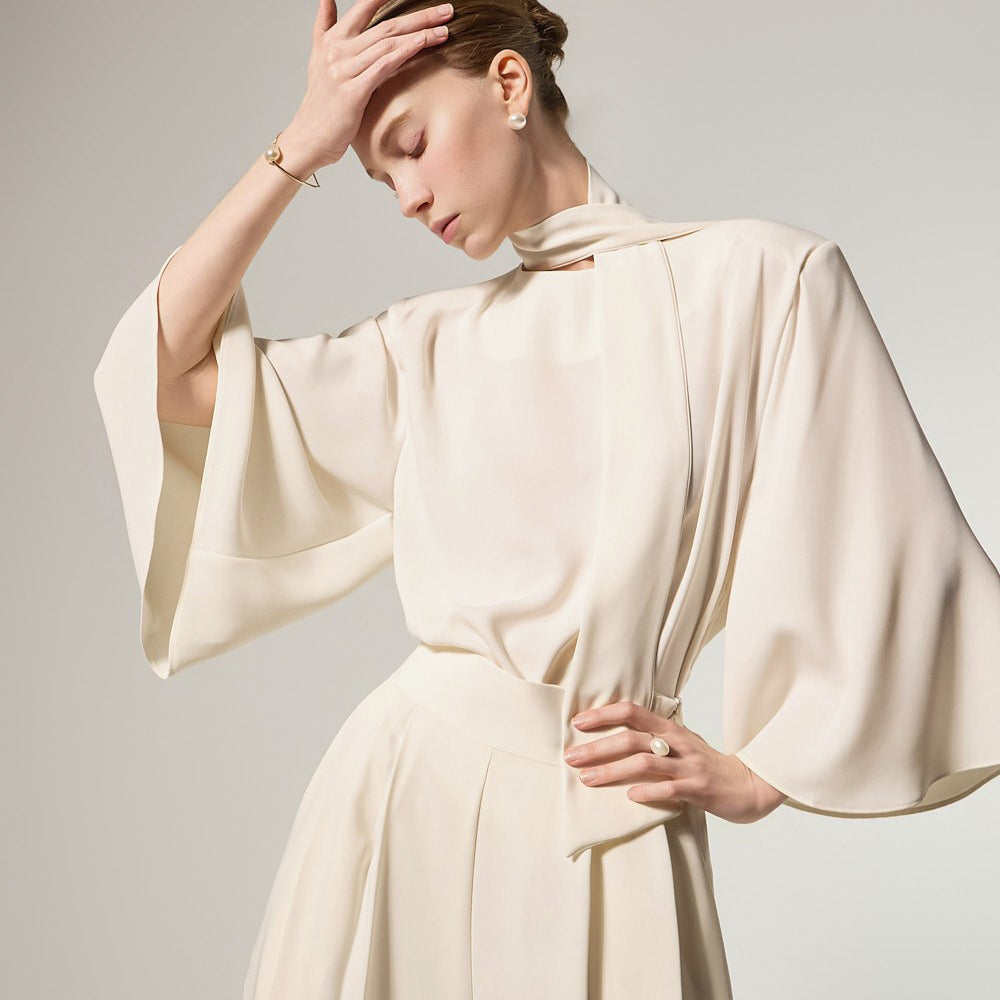 B3179 Scarf Set Blouse