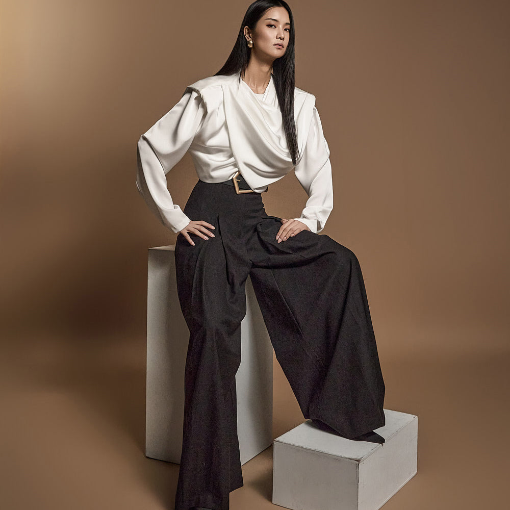 B9180 Drape Blouse