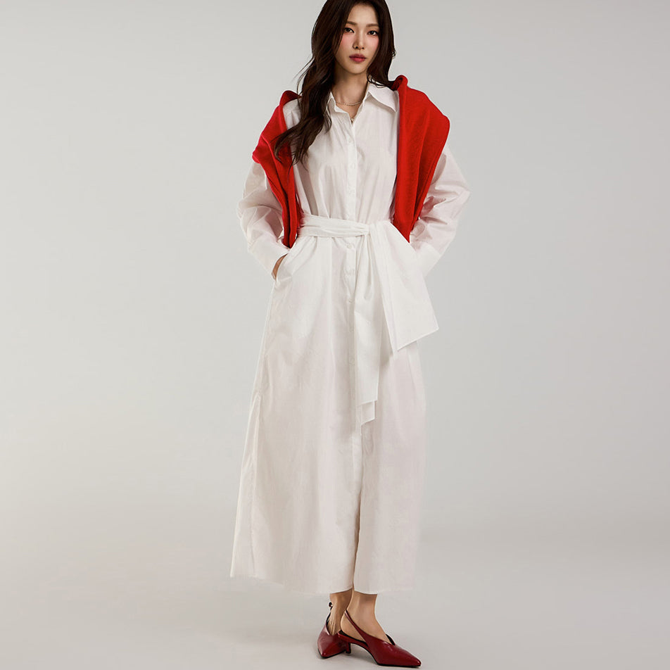 D5207 Shirt Dress with Strap