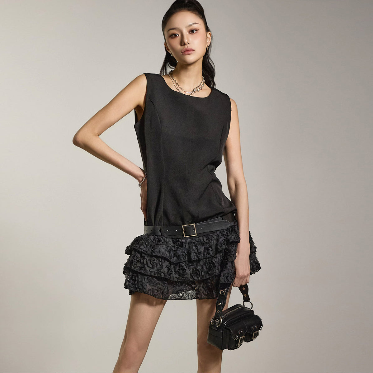 D5268 Mini Dress with Belt
