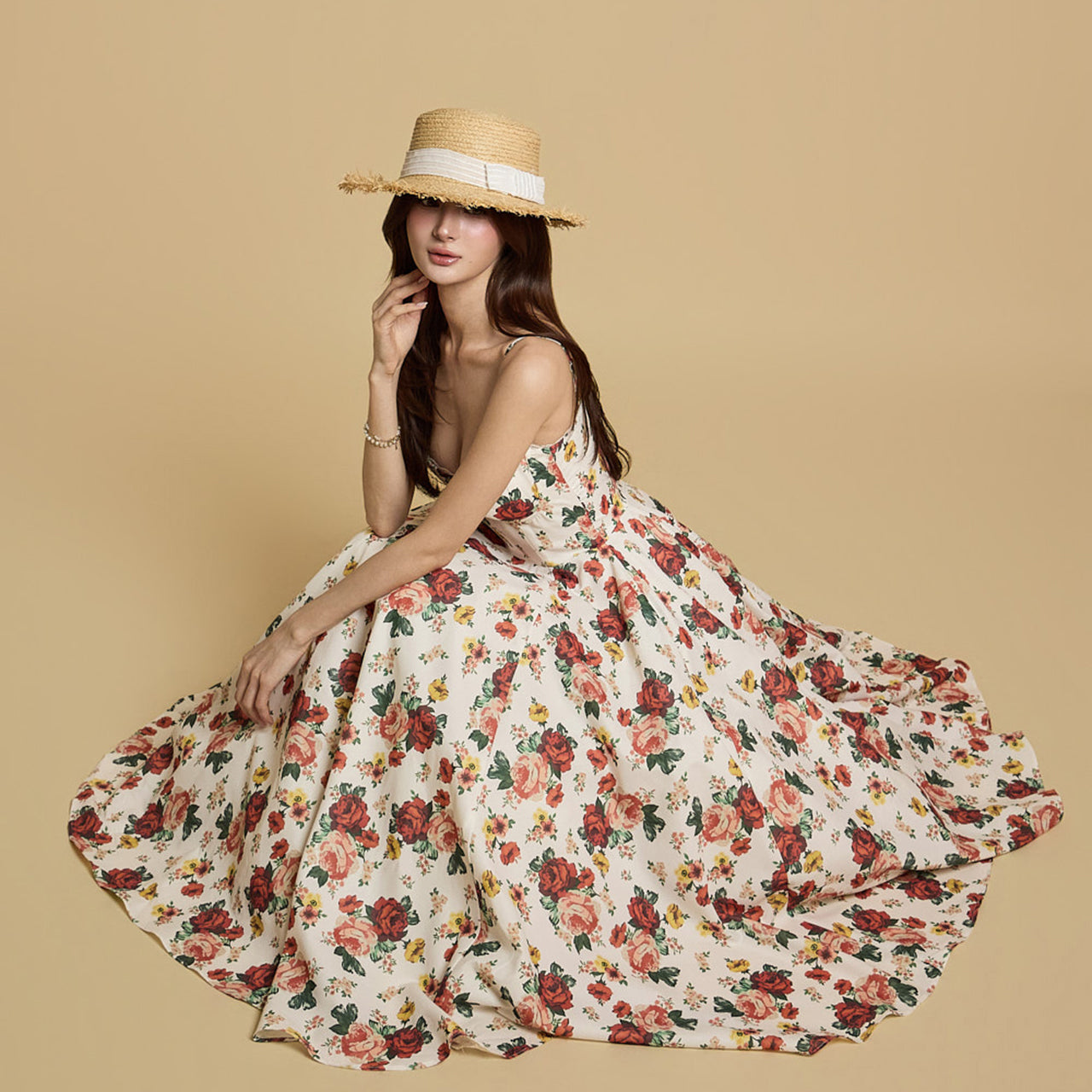 D5274 Floral Dress