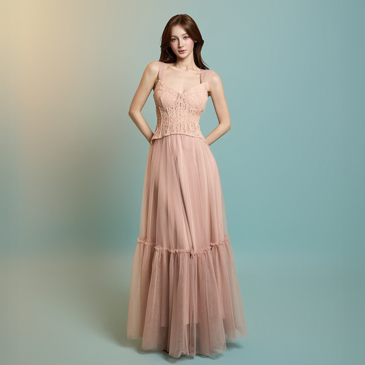D5278 Corset Layered Dress
