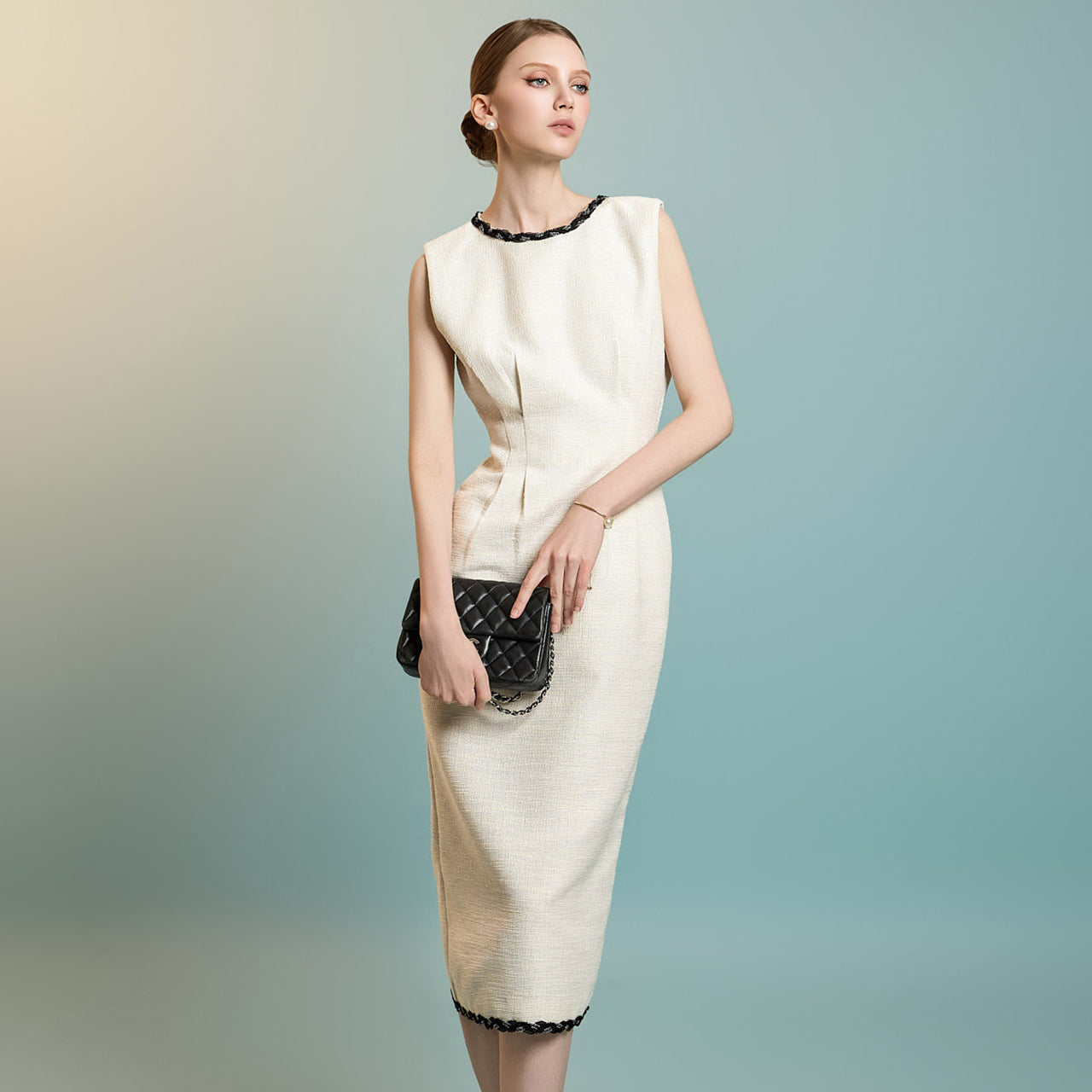 D5290 Tweed Dress