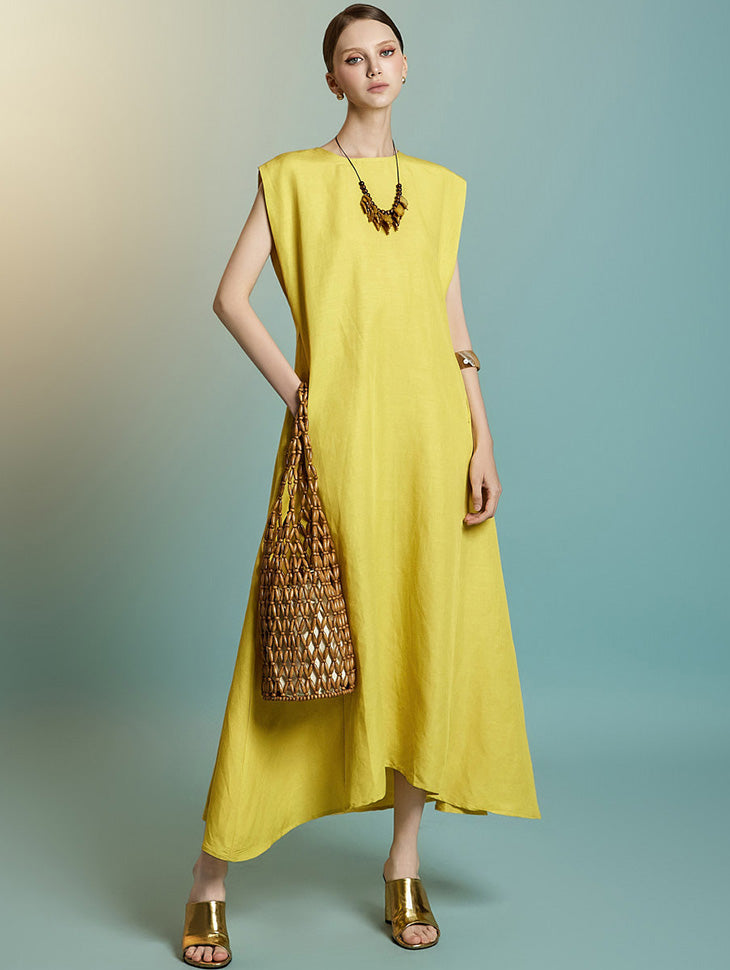 D5318 Linen Dress