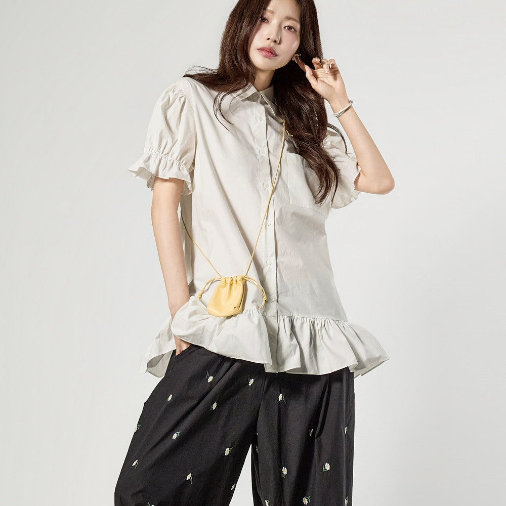 D5508 Puff Mini Dress