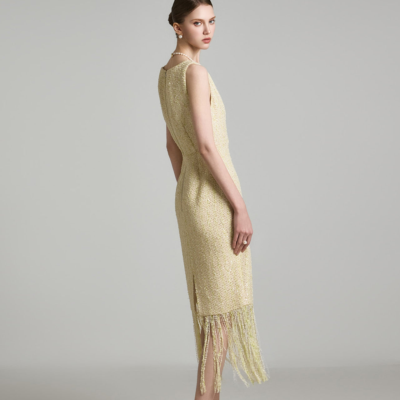 D9493 Spangle Fringe Dress