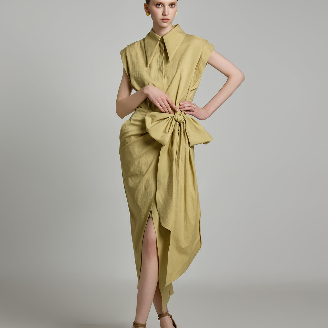 D9528 Shirt Dress with Strap