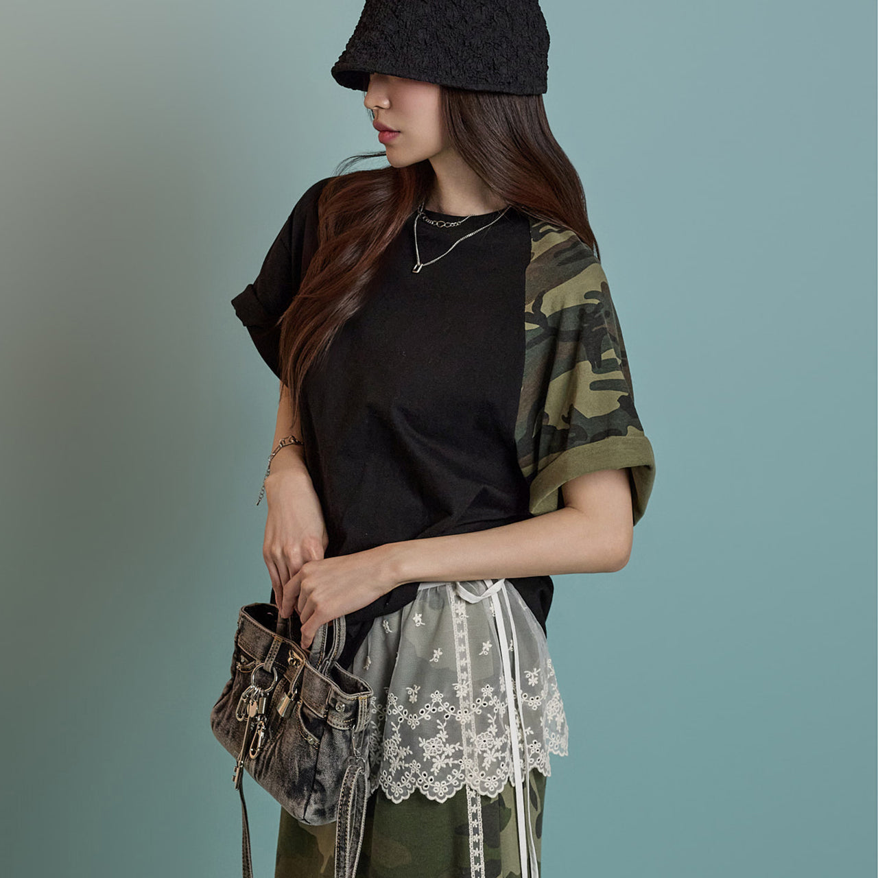 E3768 Camouflage Pattern T-Shirt