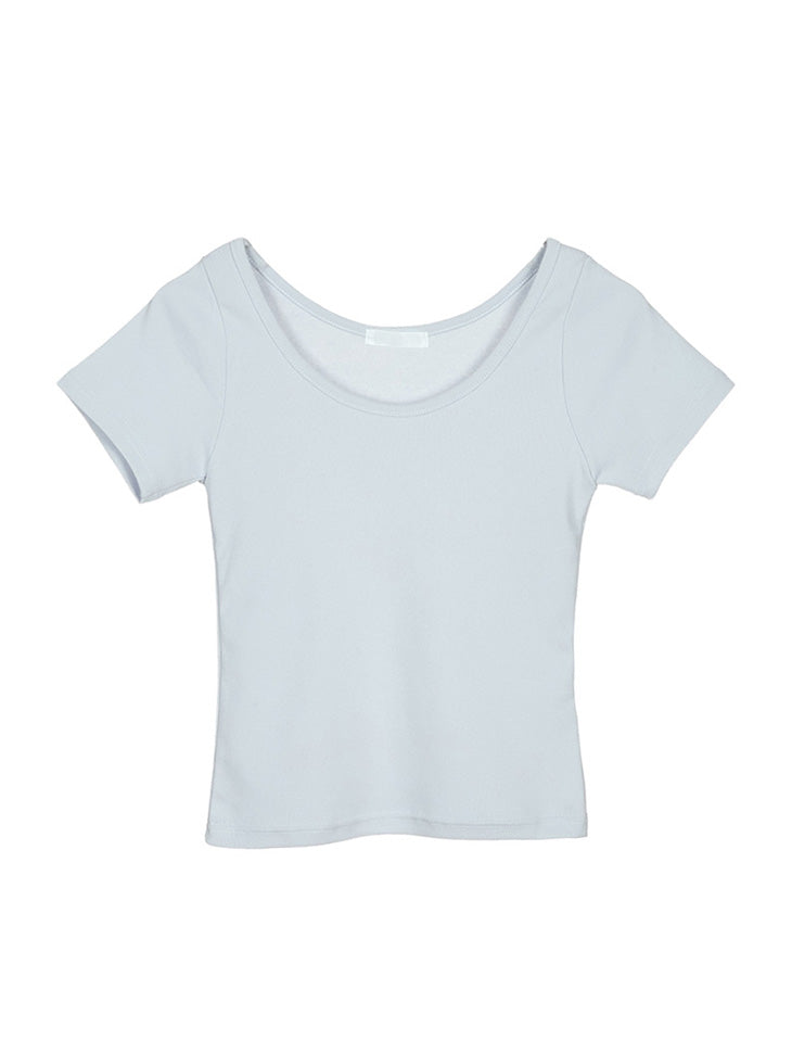 E3839 U-Neck T-Shirt