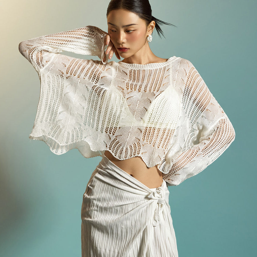 E3868 Net Knit Top