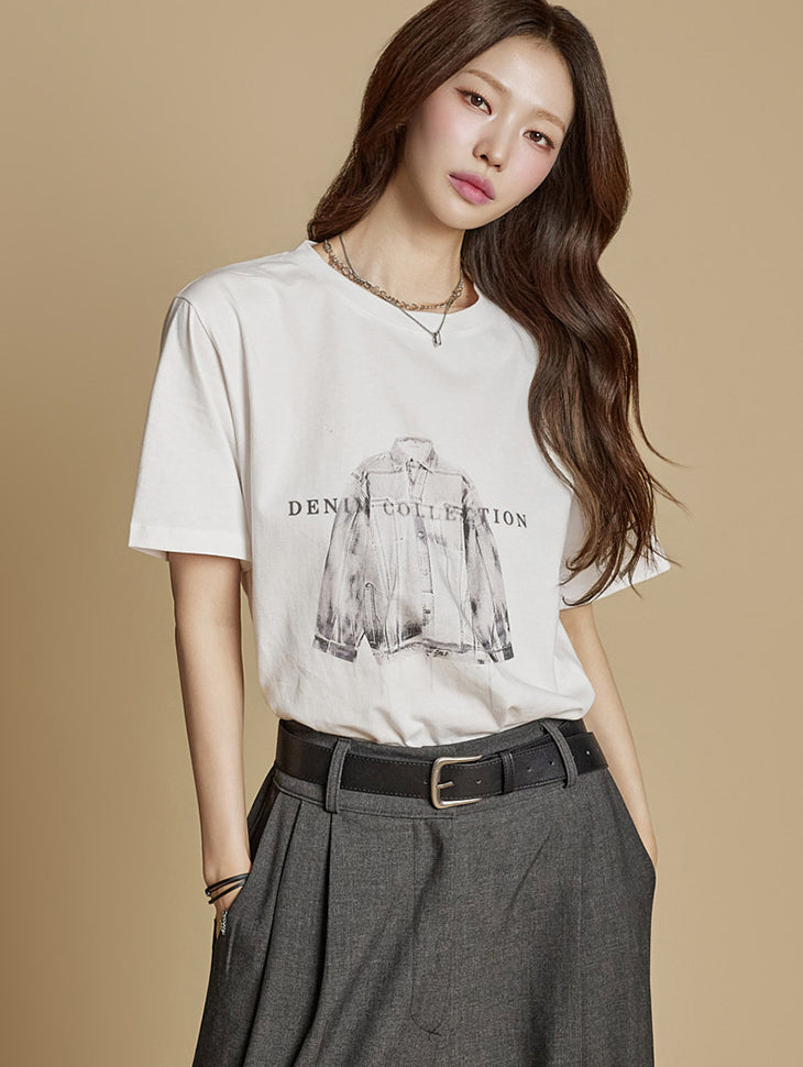 E3938 Printed Top