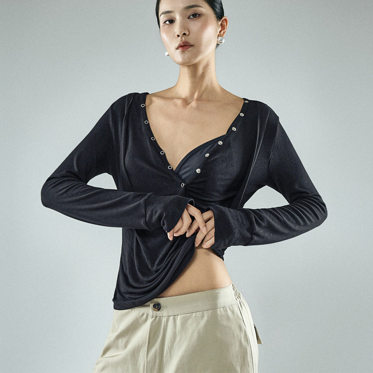 E4389 Snap Drape 顶饰