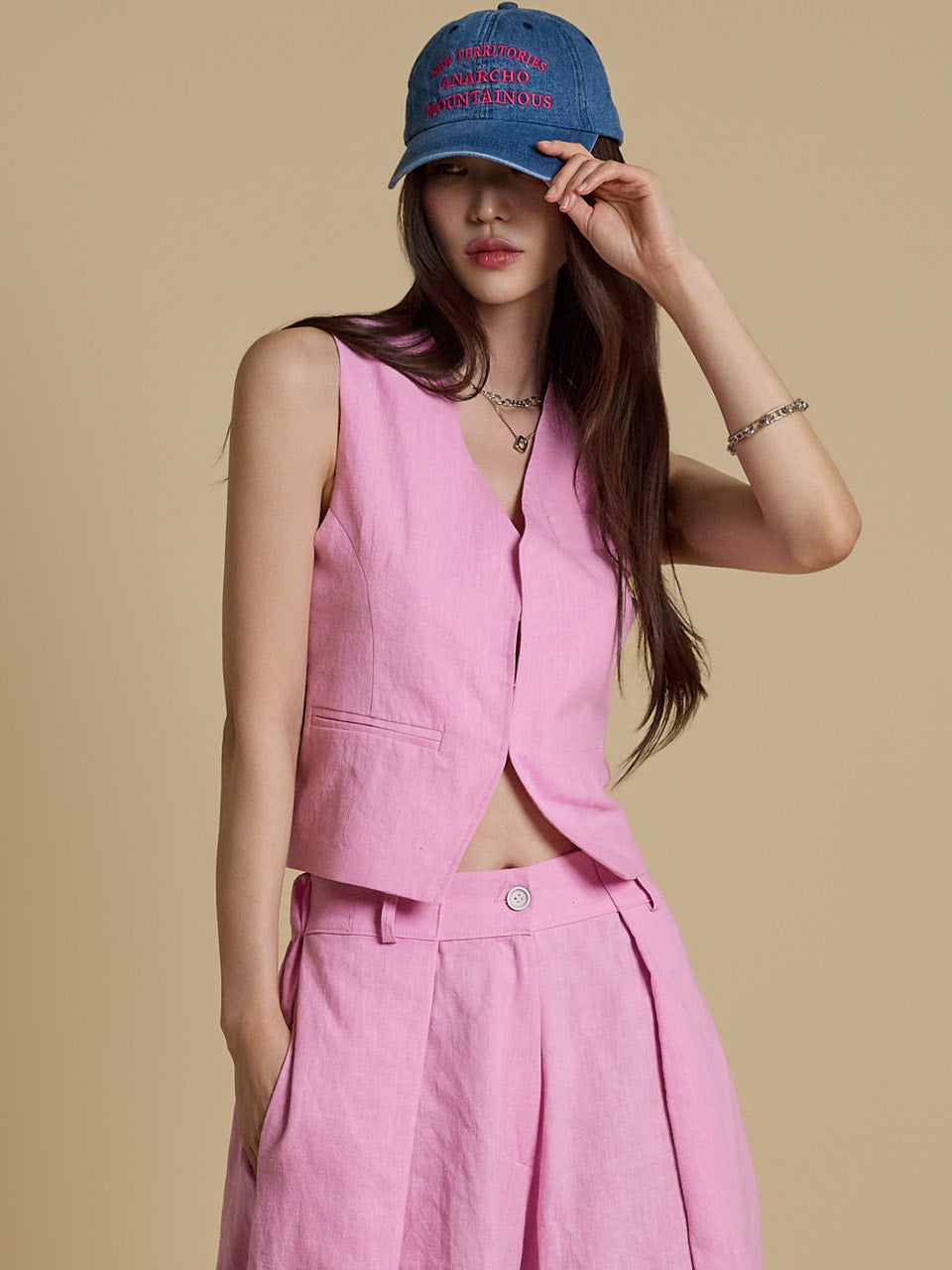 J2734 Linen Vest