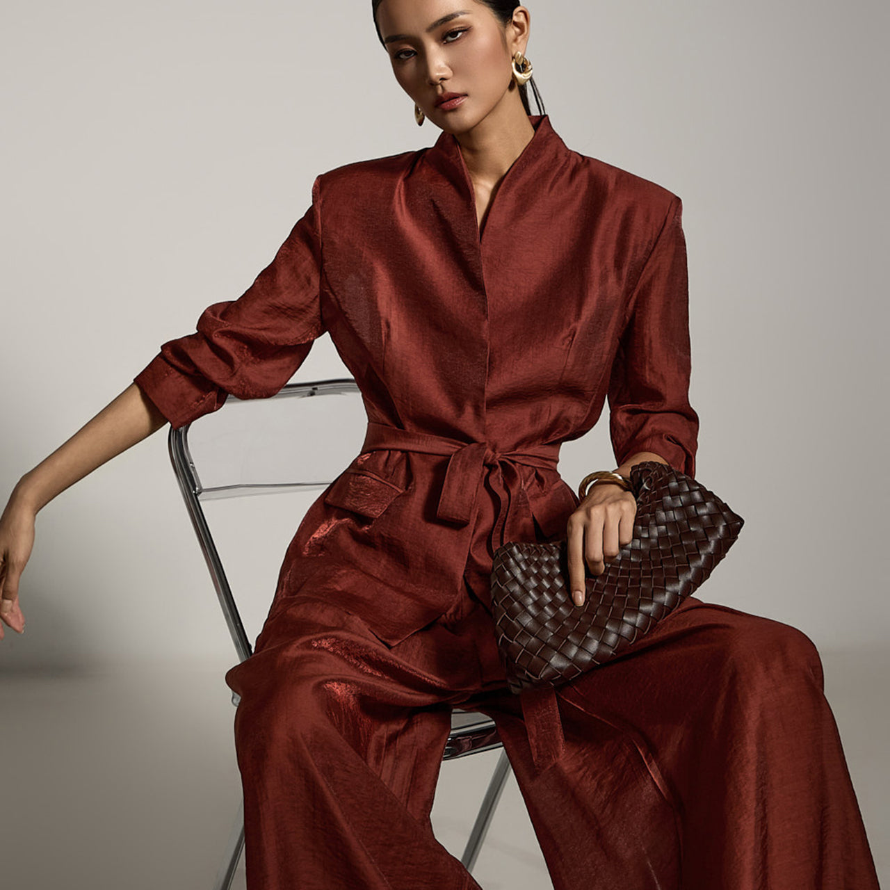 J2793 Sheer Jacket with Strap